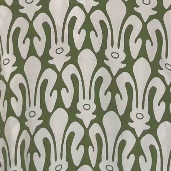 Christian Siriano New York Blouse Shirt Womens 1X Green White New - Picture 5 of 10